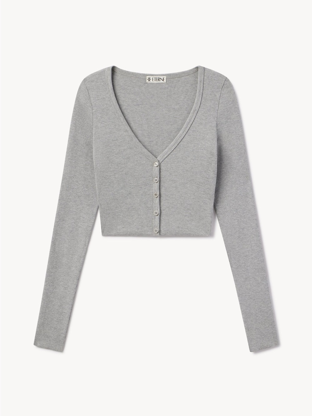 NWT Èterne Cropped Cardigan - Heather Gray